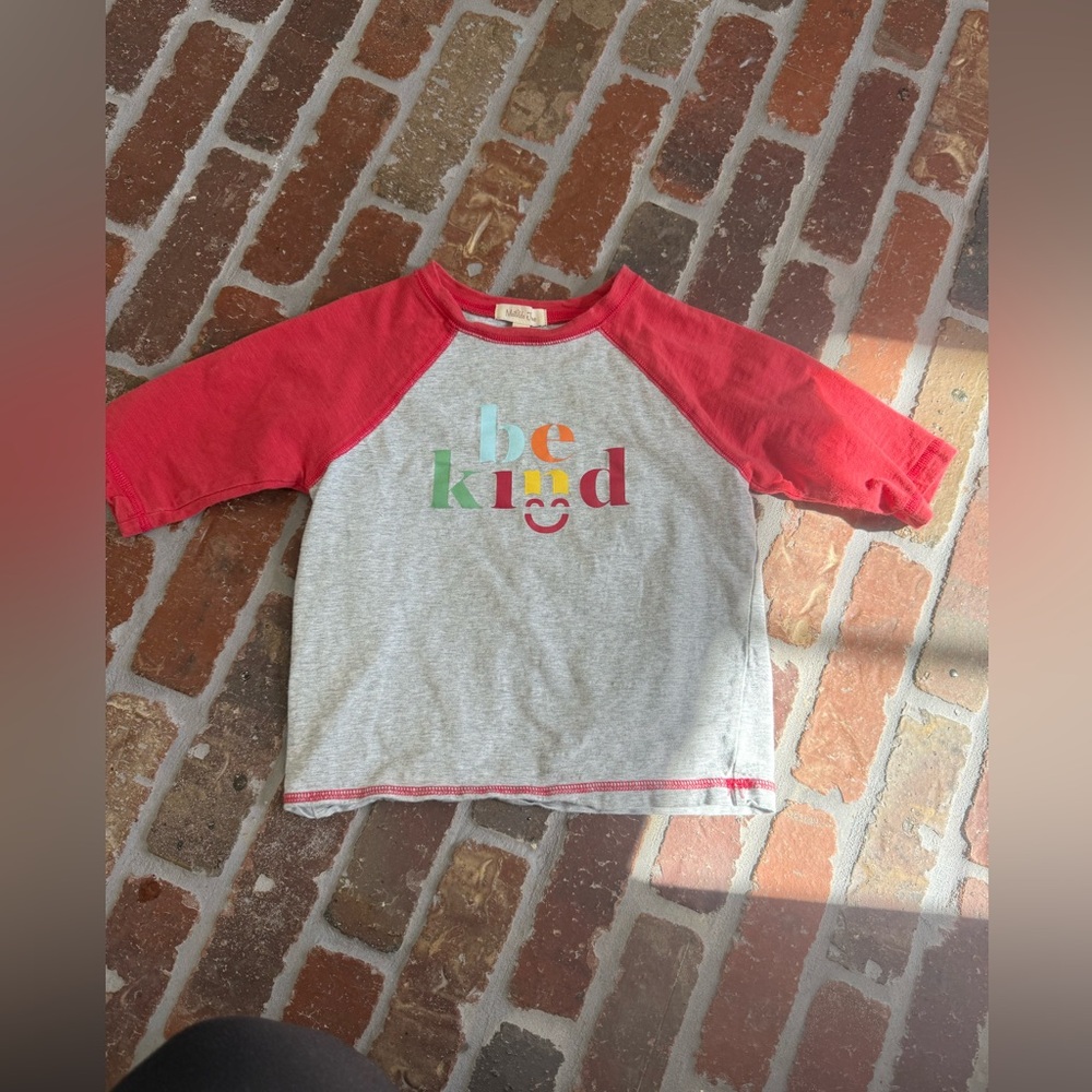 Matilda Jane Red and Gray 'Be Kind' Tee